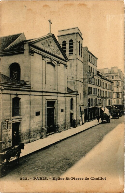 Carte postale ancienne Eglise Saint-Pierre de Chaillot à Paris 8e