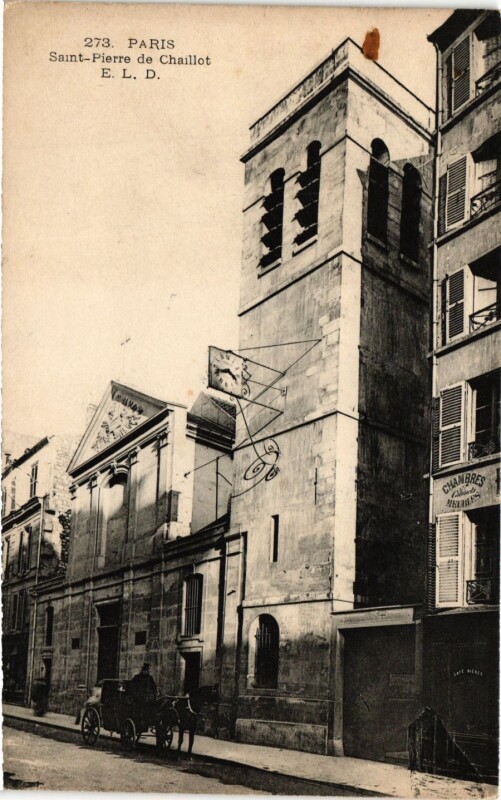 Carte postale ancienne Saint-Pierre de Chaillot à Paris 16e