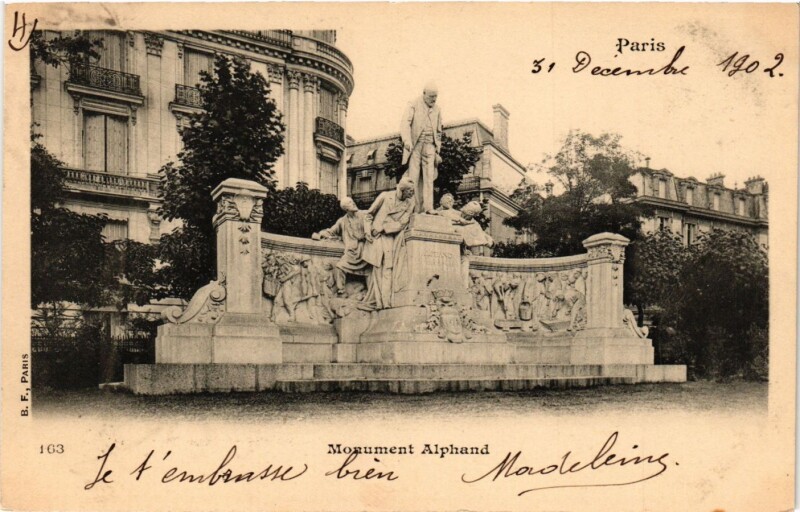 Carte postale ancienne Monument Alphand à Paris 16e