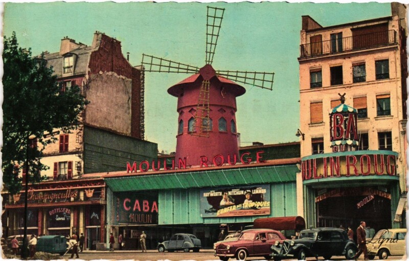 Carte postale ancienne Moulin Rouge à Paris 9e