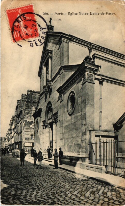 Carte postale ancienne Eglise Notre-Dame-de-Passy à Paris 16e