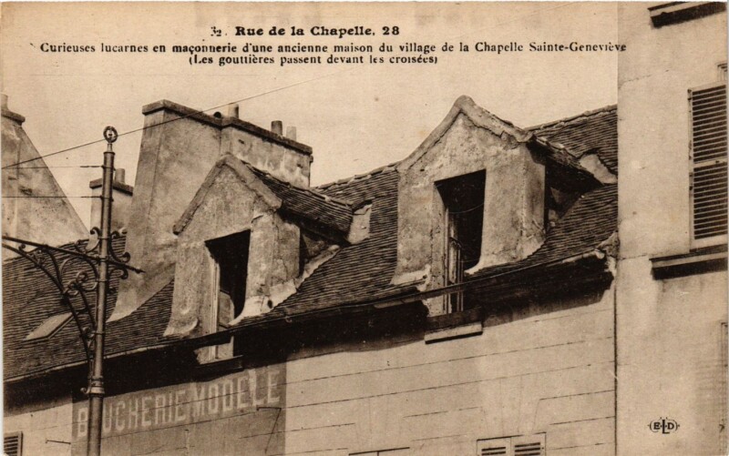 Carte postale ancienne Rue de la Chapelle, 28 à Paris 18e