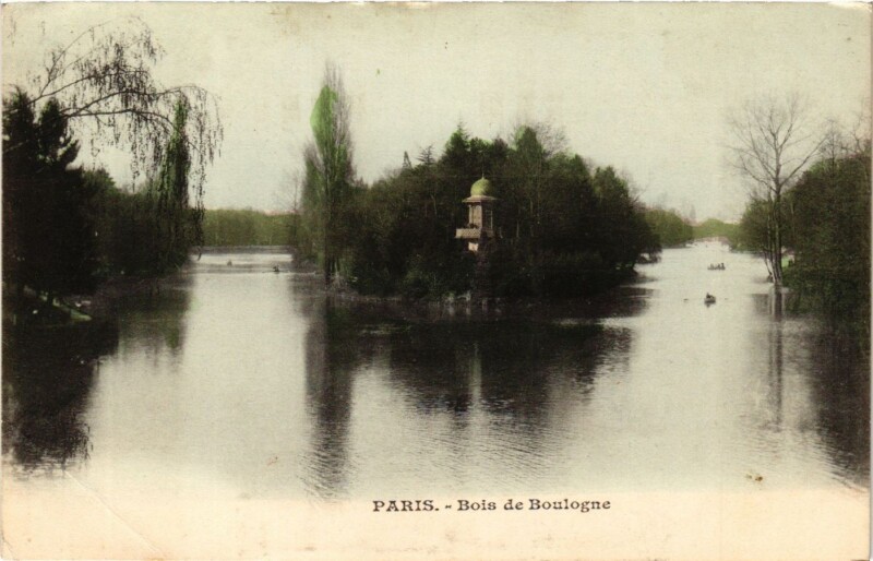 Carte postale ancienne Bois de Boulogne à Paris 16e