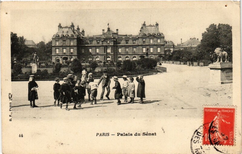 Carte postale ancienne Paris 6e Paris-Palais du Sénat à Paris 6e