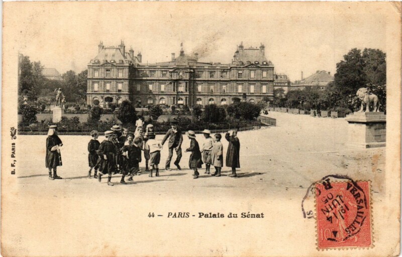 Carte postale ancienne Paris 6e Paris-Palais du Sénat à Paris 6e
