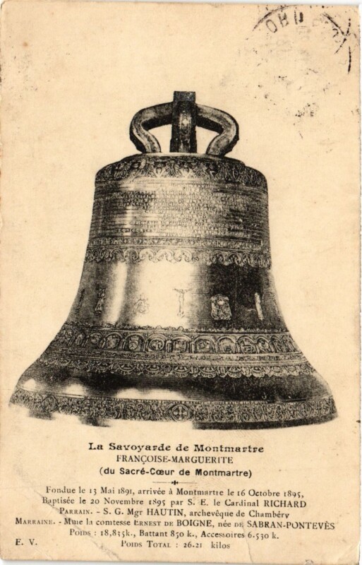 Carte postale ancienne La Savoyarde de Montmartre Françoise-Marguerite (Du Sacré-Coeur de Montmartre) à Paris 18e