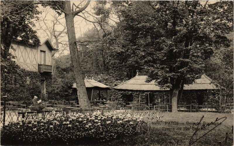 Carte postale ancienne Bois de Boulogne - Ferme du Pré Catelan à Paris