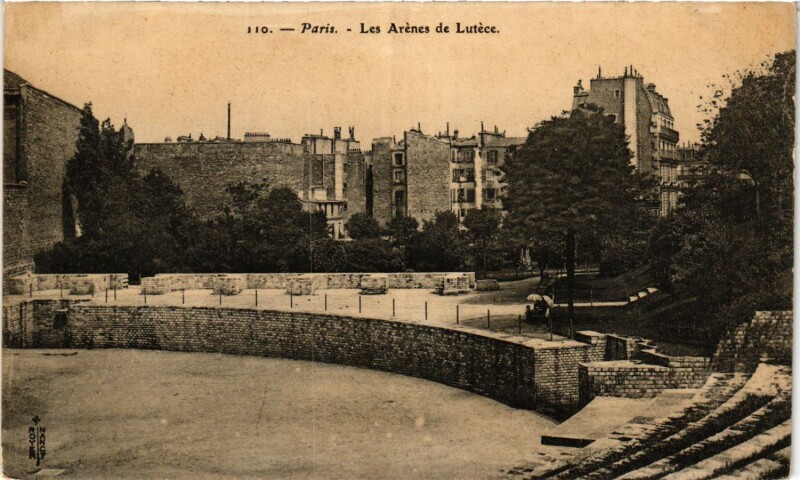 Carte postale ancienne Paris 5e-Les Arénes de Lutéce à Paris 5e