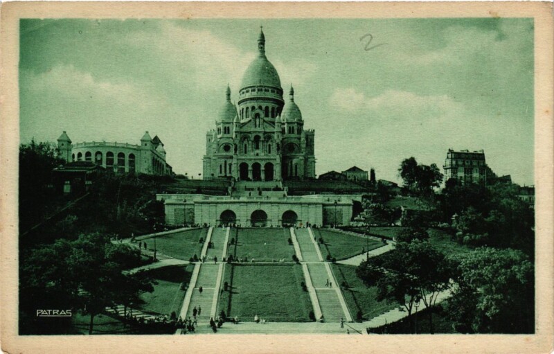 Carte postale ancienne Basilique du Sacré Coeur à Paris 18e