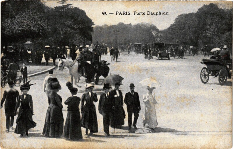 Carte postale ancienne Porte Dauphine à Paris 16e