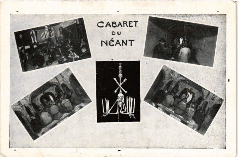 Carte postale ancienne Cabaret du Néant à Paris 18e