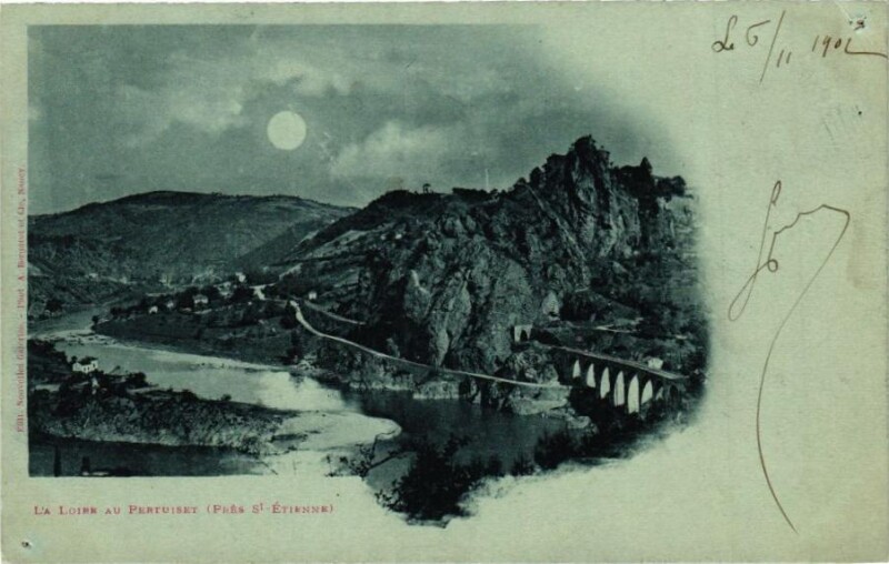 Carte postale ancienne La Loire au Pertuiset (Puits Saint-Etienne)