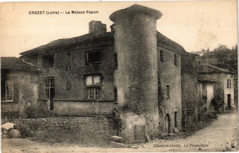 Carte postale ancienne Crozet - La Maison Papon