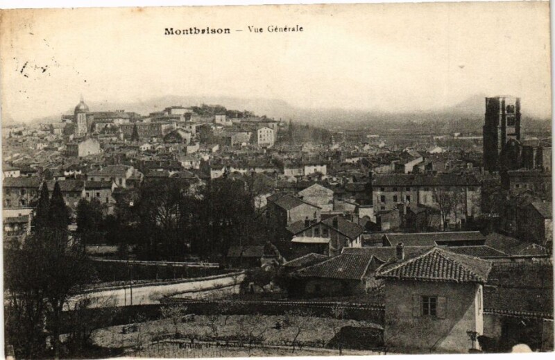 Carte postale ancienne Montbrison - Vue Générale à Montbrison