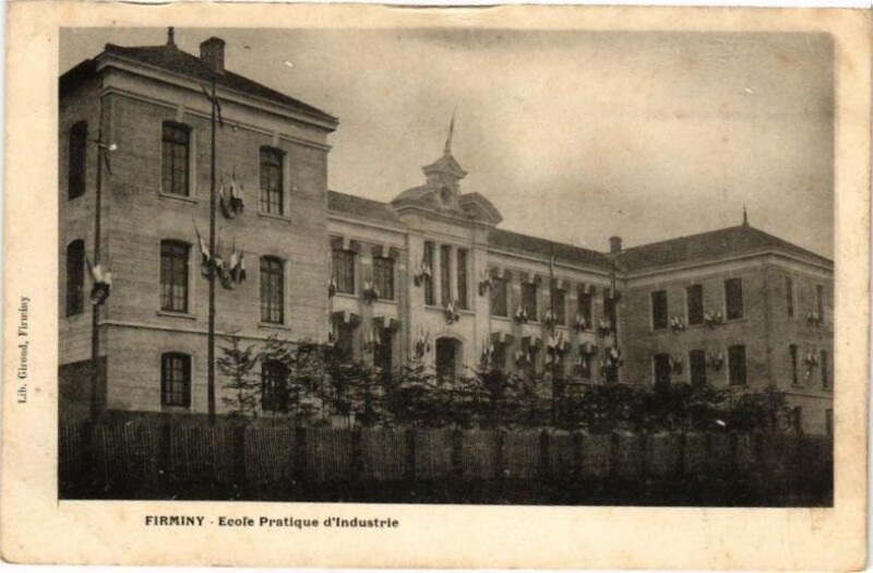 Carte postale ancienne Firminy - Ecole Pratique d'Industrie à Firminy