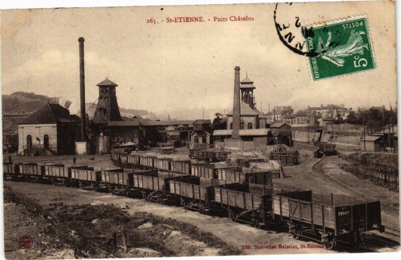 Carte postale ancienne Saint-Etienne-Puits Chatelus
