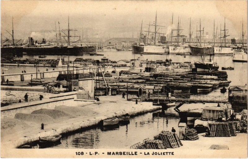 Carte postale ancienne Marseille - La Joliette à Marseille