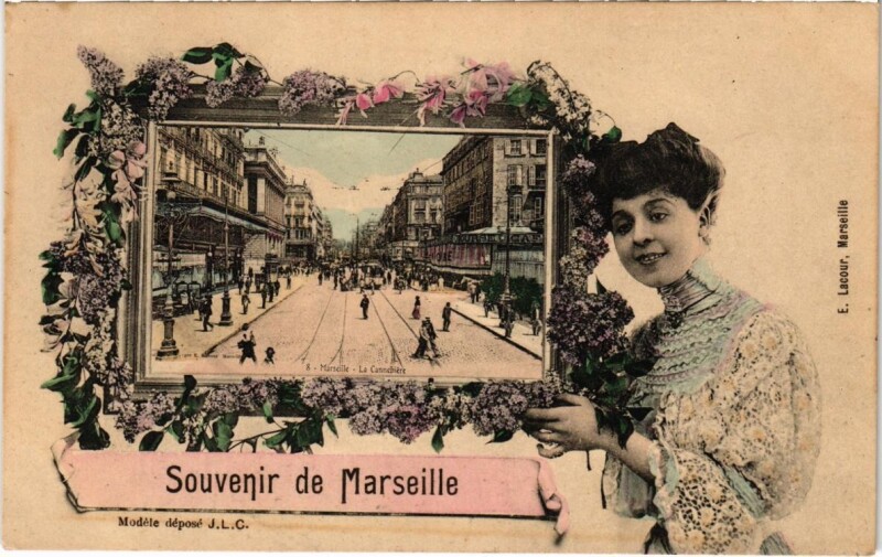 Carte postale ancienne Marseille - Souvenir à Marseille