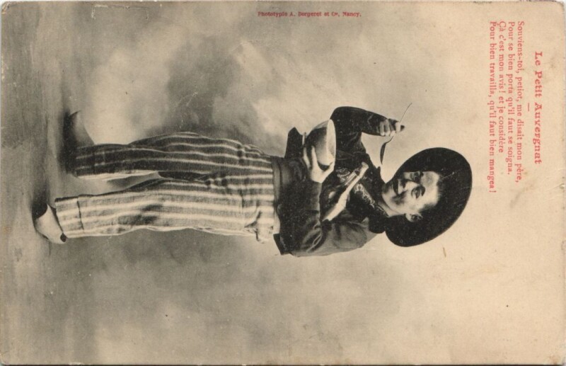 Carte postale ancienne Le Petit Auvergnat - Type