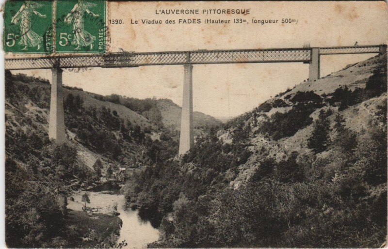 Carte postale ancienne Le Viaduc des Fades