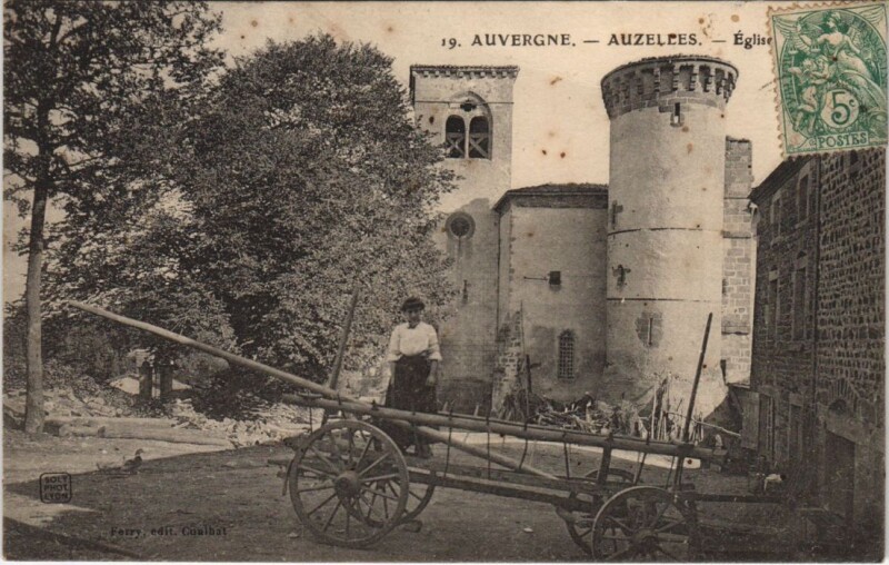 Carte postale ancienne Auzelles Eglise à Auzelles