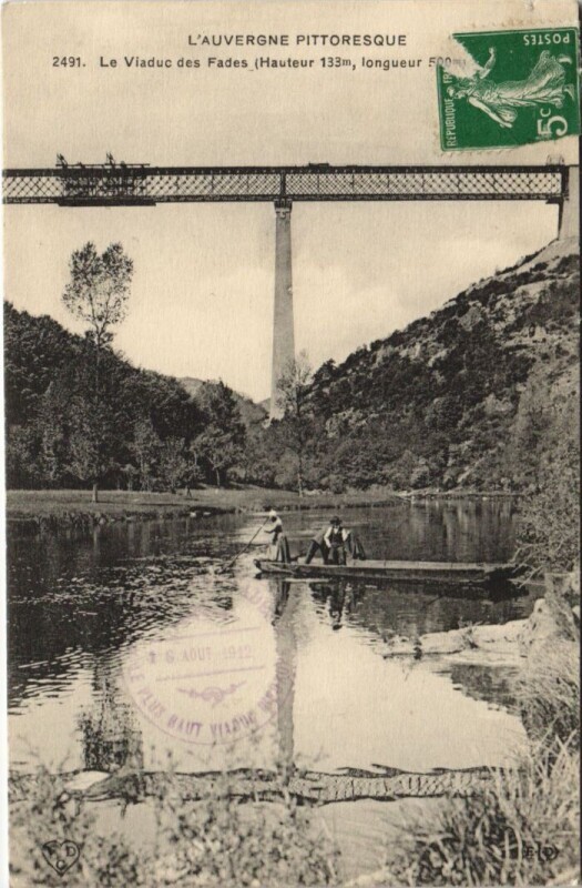 Carte postale ancienne Le Viaduc des Fades