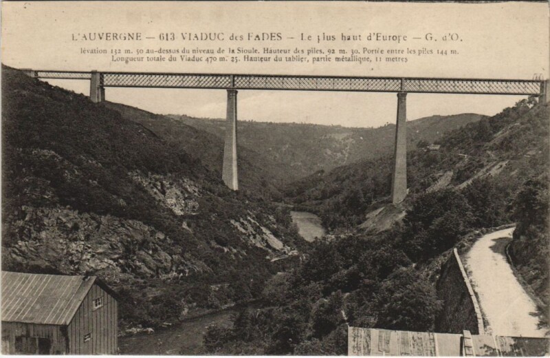 Carte postale ancienne Viaduc des Fades