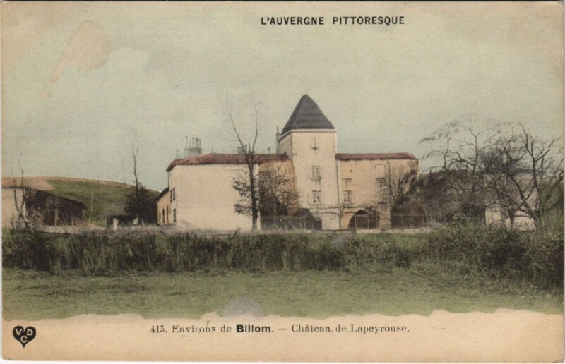 Carte postale ancienne Lapeyrouse Chateau à Lapeyrouse