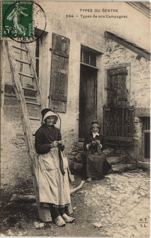 Carte postale ancienne Types du Centre - Types de Nos Campagnes