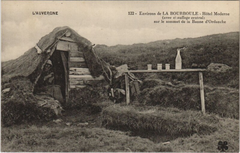 Carte postale ancienne Hotel Moderne sur le Sommet de la Banne d'Ordanche