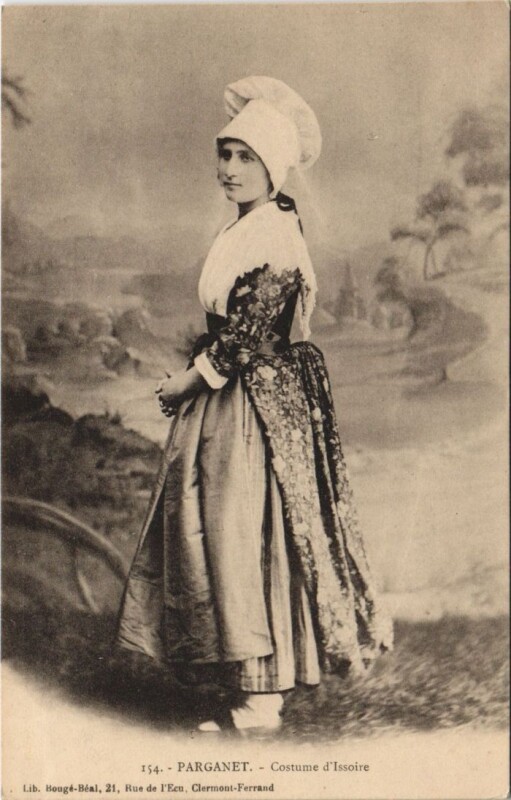 Carte postale ancienne Issoire Parganet - Costume d'Issoire à Issoire