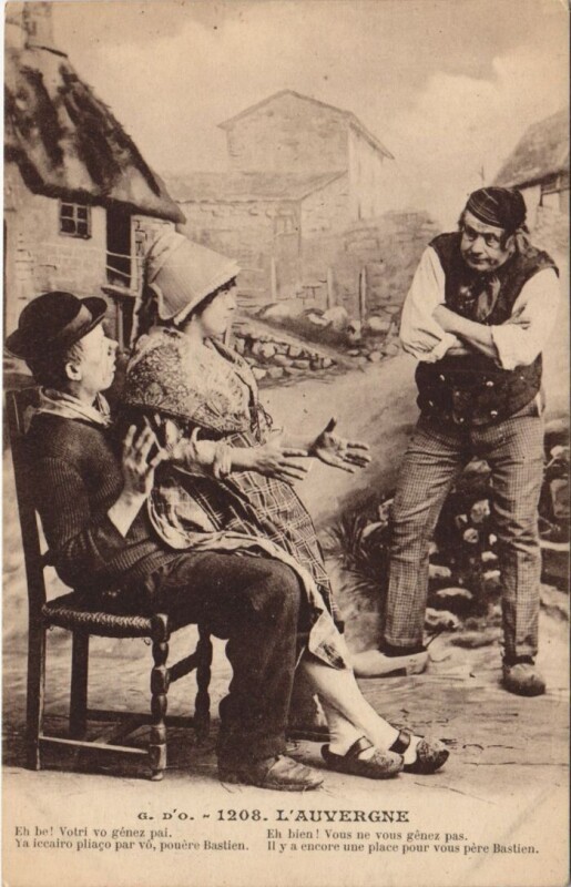 Carte postale ancienne L'Auvergne - People - Types