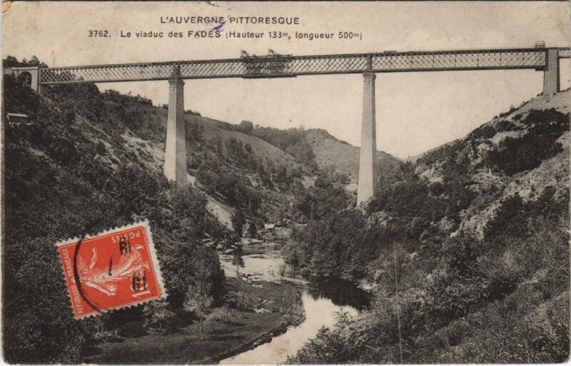 Carte postale ancienne Le Viaduc des Fades
