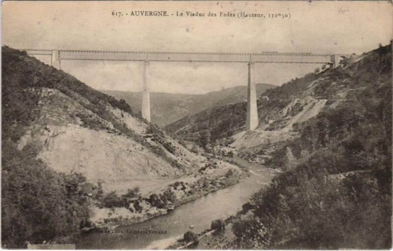 Carte postale ancienne Le Viaduc des Fades