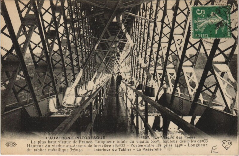 Carte postale ancienne Le Viaduc des Fades