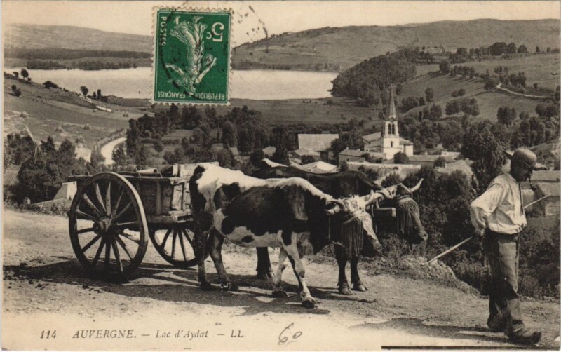 Carte postale ancienne Lac d'Aydat à Aydat