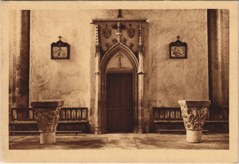Carte postale ancienne Mozac L'Eglise Abbatiale à Mozac