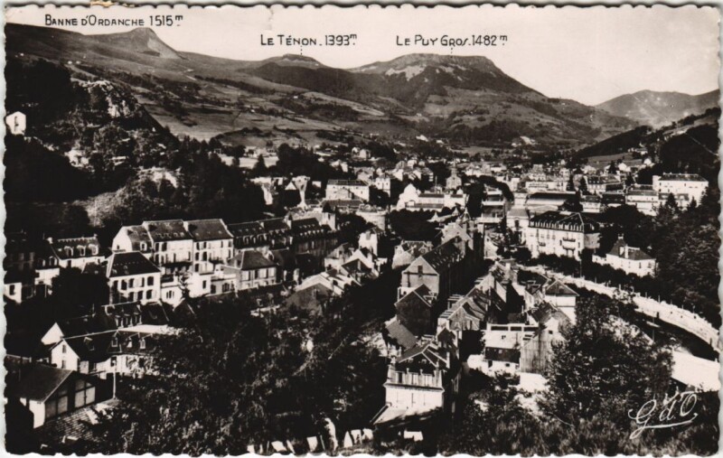 Carte postale ancienne La Bourboule Vue Generale Ouest à La Bourboule