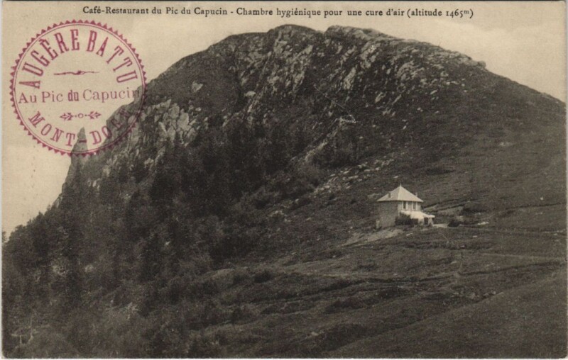 Carte postale ancienne Cafe-Restaurant du Pic du Capucin