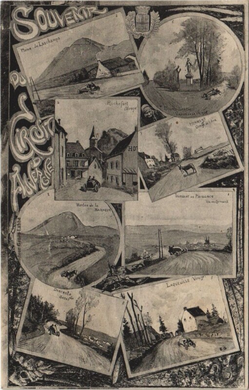 Carte postale ancienne Circuit d'Auvergne - Scenes