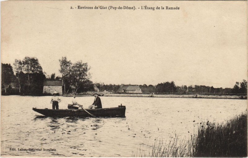 Carte postale ancienne Giat Env. - L'Etang de la Ramade