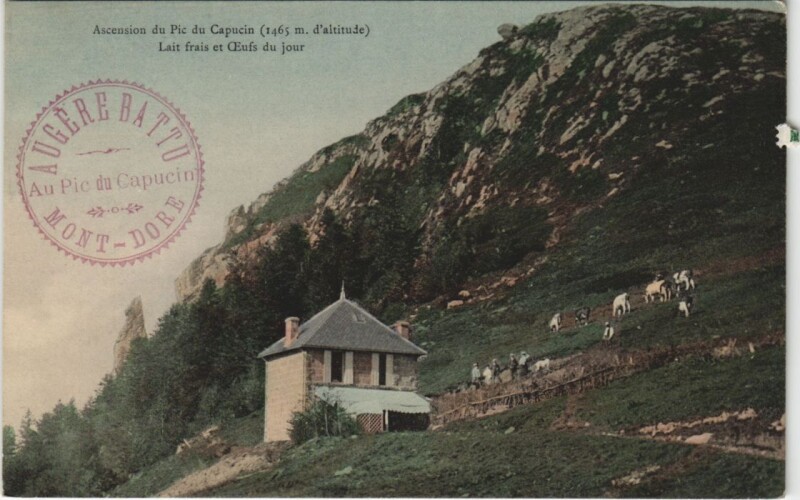 Carte postale ancienne Ascension du Pic du Capucin