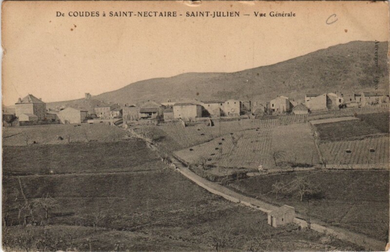 Carte postale ancienne Saint-Julien-Puy-Laveze Vue Generale