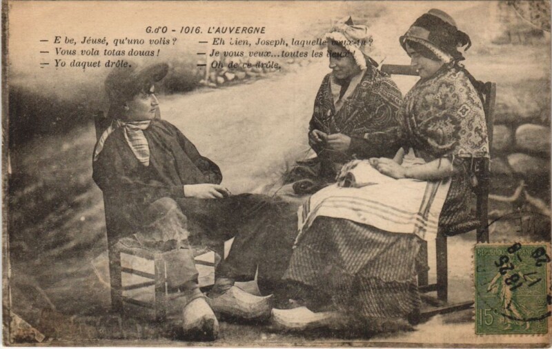 Carte postale ancienne L'Auvergne - People - Types