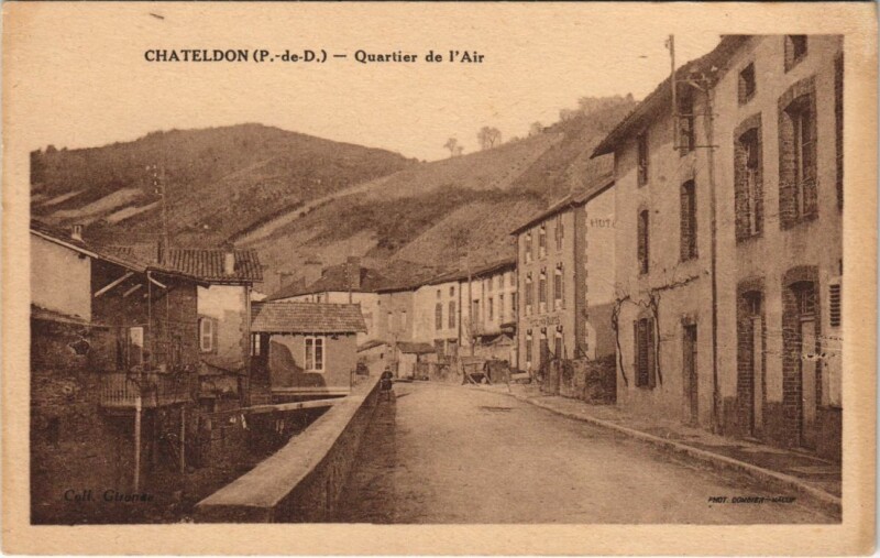 Carte postale ancienne Chateldon Quartier de l'Air