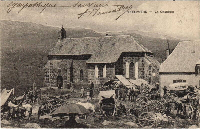 Carte postale ancienne Vassiviere La Chapelle
