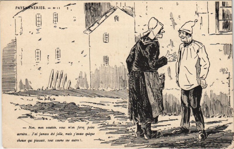 Carte postale ancienne Paysanneries - Types