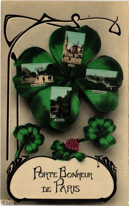 Carte postale ancienne Porte Bonheur de Paris