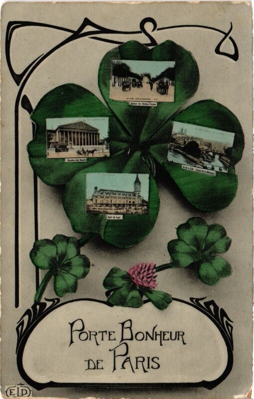 Carte postale ancienne Porte Bonheur de Paris