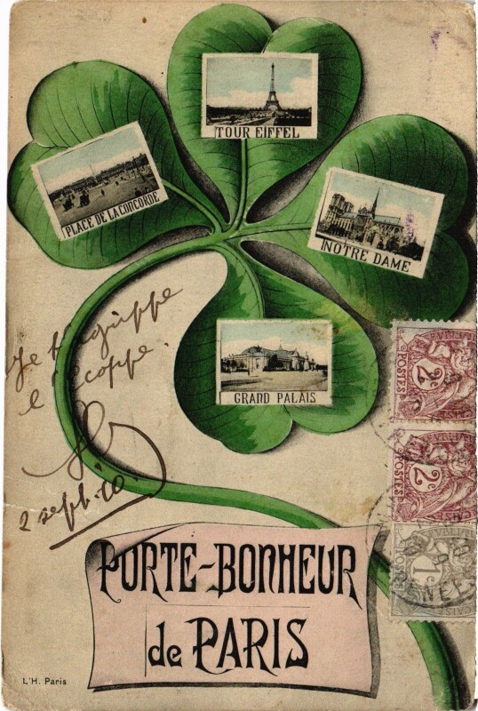 Carte postale ancienne Porte Bonheur de Paris
